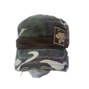 Cabela's Camo/Pink  Distressed Strapback Youth Conductor Style Hat